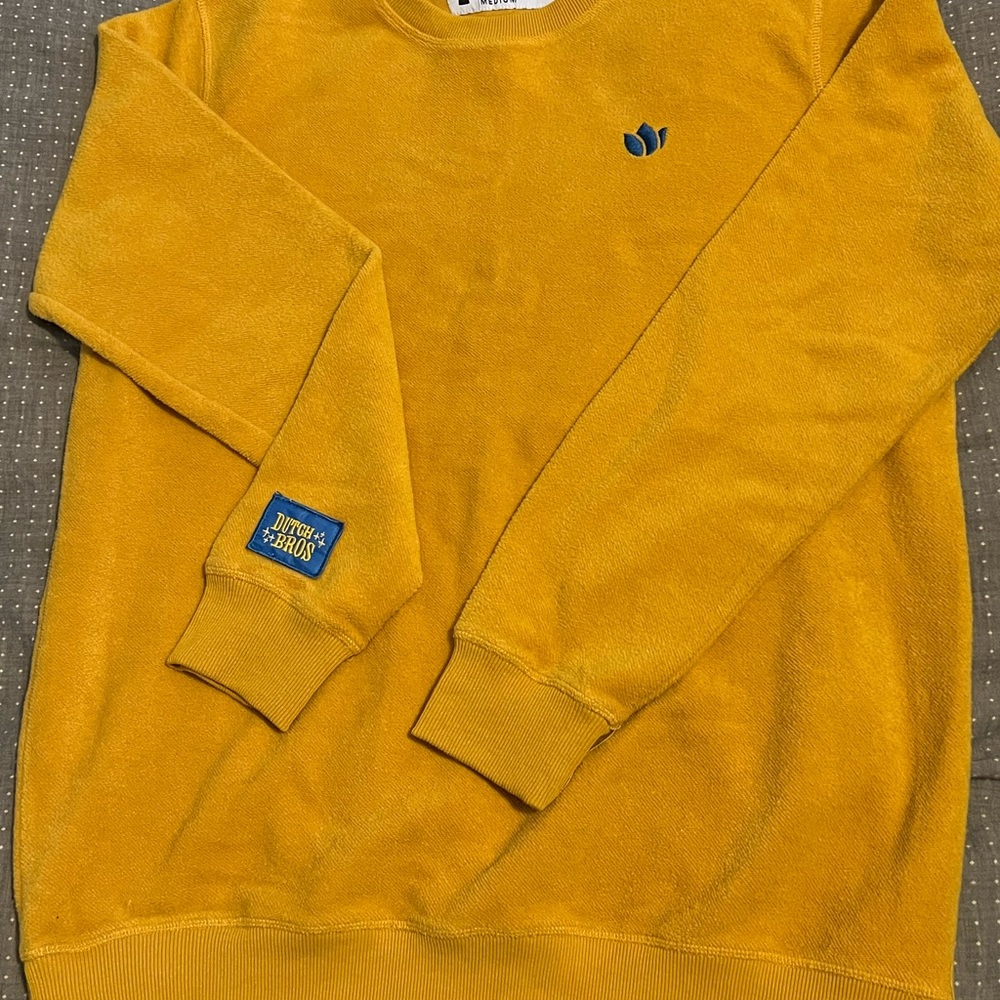Dutch Bros yellow soft sweatshirt. Gently worn.